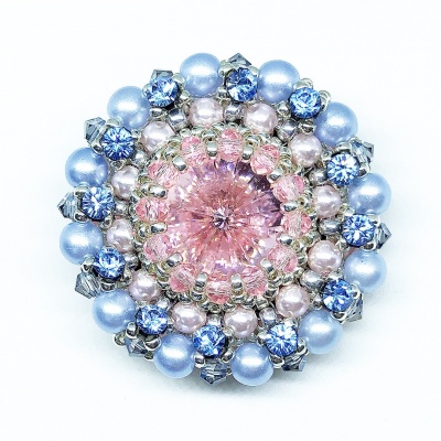 Beading Tutorial DuCharme Cinderella Dream Brooch