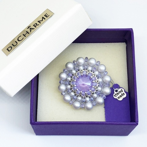 Брошь duCharme Cinderella Dream Dove Grey Lilac