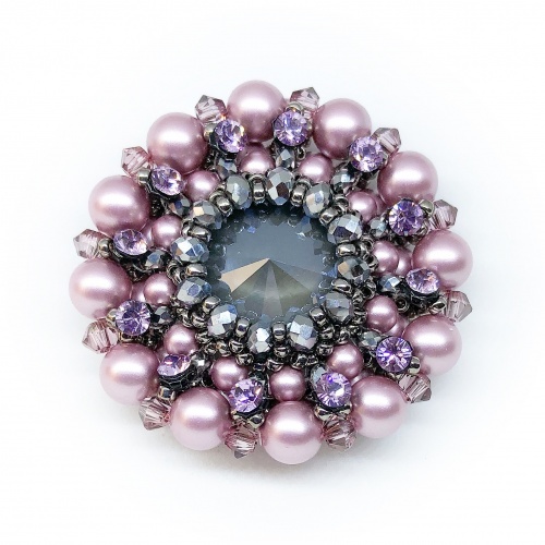 Брошь duCharme Cinderella Dream Powder Rose Grey