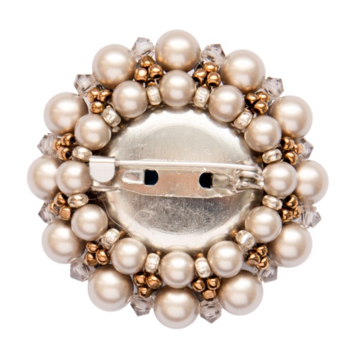 Брошь duCharme Cinderella Dream Platinum Azur Blue