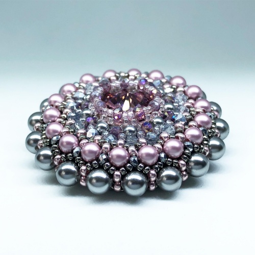 Брошь duCharme Wind Melody Grey Rose