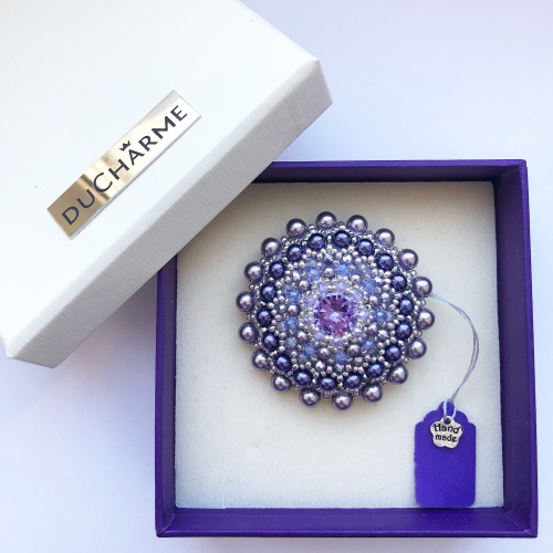 Брошь duCharme Wind Melody Mauve